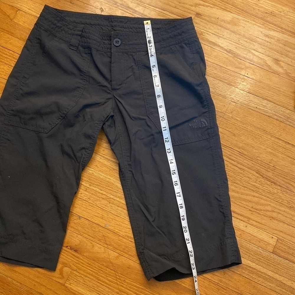The North Face Capri pants black 6 drawstring button zipper outdoor Gorpcore - Picture 4 of 11